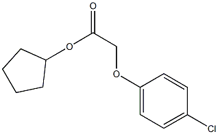 cyclopentyl(4-chlorophenoxy)acetate Struktur