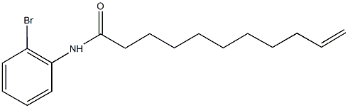 N-(2-bromophenyl)-10-undecenamide Struktur