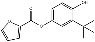 3-tert-butyl-4-hydroxyphenyl 2-furoate Struktur