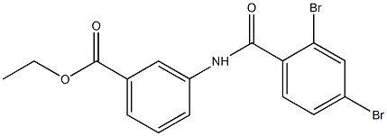 ethyl3-[(2,4-dibromobenzoyl)amino]benzoate Struktur