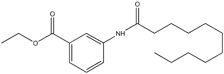 ethyl 3-(undecanoylamino)benzoate Struktur