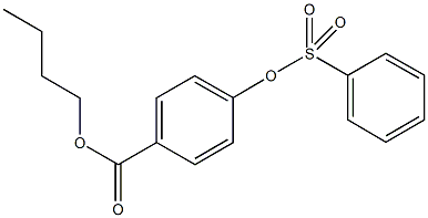 butyl 4-[(phenylsulfonyl)oxy]benzoate Struktur