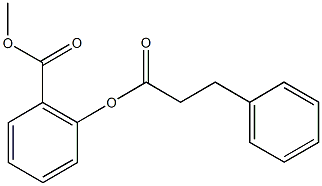 methyl 2-[(3-phenylpropanoyl)oxy]benzoate Struktur