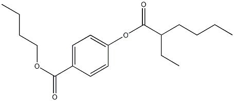 butyl 4-[(2-ethylhexanoyl)oxy]benzoate Struktur