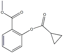 methyl 2-[(cyclopropylcarbonyl)oxy]benzoate Struktur