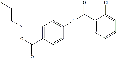 4-(butoxycarbonyl)phenyl 2-chlorobenzoate Struktur