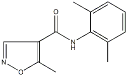 N-(2,6-dimethylphenyl)-5-methyl-4-isoxazolecarboxamide Struktur