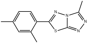 6-(2,4-dimethylphenyl)-3-methyl[1,2,4]triazolo[3,4-b][1,3,4]thiadiazole Struktur