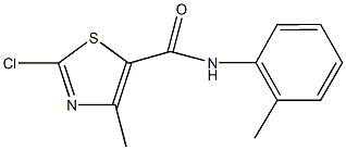 2-chloro-4-methyl-N-(2-methylphenyl)-1,3-thiazole-5-carboxamide Struktur