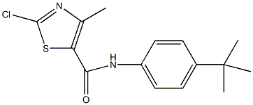 N-(4-tert-butylphenyl)-2-chloro-4-methyl-1,3-thiazole-5-carboxamide Struktur