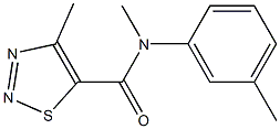 N,4-dimethyl-N-(3-methylphenyl)-1,2,3-thiadiazole-5-carboxamide Struktur