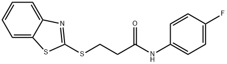 3-(1,3-benzothiazol-2-ylsulfanyl)-N-(4-fluorophenyl)propanamide Struktur