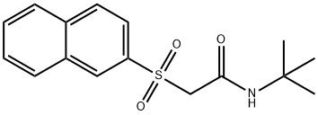 N-(tert-butyl)-2-(2-naphthylsulfonyl)acetamide Struktur