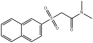 N,N-dimethyl-2-(2-naphthylsulfonyl)acetamide Struktur