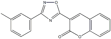 3-[3-(3-methylphenyl)-1,2,4-oxadiazol-5-yl]-2H-chromen-2-one Struktur