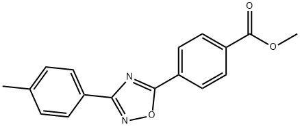 methyl 4-[3-(4-methylphenyl)-1,2,4-oxadiazol-5-yl]benzoate Struktur