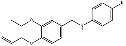 N-[4-(allyloxy)-3-ethoxybenzyl]-N-(4-bromophenyl)amine Struktur