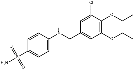 4-[(3-chloro-4,5-diethoxybenzyl)amino]benzenesulfonamide Struktur