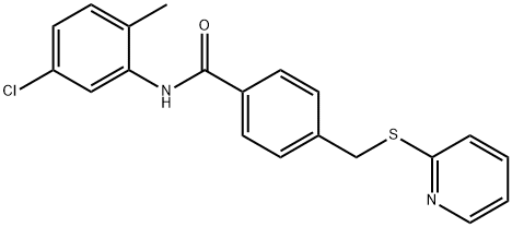 N-(5-chloro-2-methylphenyl)-4-[(2-pyridinylsulfanyl)methyl]benzamide Struktur