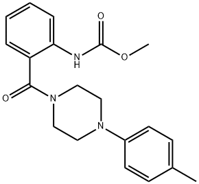 methyl2-{[4-(4-methylphenyl)-1-piperazinyl]carbonyl}phenylcarbamate Struktur