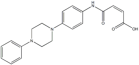 4-oxo-4-[4-(4-phenyl-1-piperazinyl)anilino]-2-butenoicacid Struktur