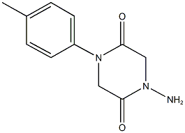 1-amino-4-(4-methylphenyl)-2,5-piperazinedione Struktur