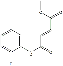 methyl 4-(2-fluoroanilino)-4-oxo-2-butenoate Struktur