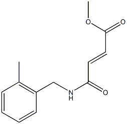 methyl 4-[(2-methylbenzyl)amino]-4-oxo-2-butenoate Struktur