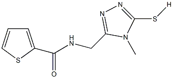 N-[(4-methyl-5-sulfanyl-4H-1,2,4-triazol-3-yl)methyl]-2-thiophenecarboxamide Struktur