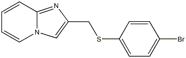 4-bromophenyl imidazo[1,2-a]pyridin-2-ylmethyl sulfide Struktur