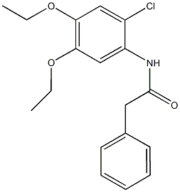 N-(2-chloro-4,5-diethoxyphenyl)-2-phenylacetamide Struktur