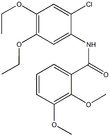 N-(2-chloro-4,5-diethoxyphenyl)-2,3-dimethoxybenzamide Struktur