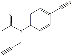 N-(4-cyanophenyl)-N-(2-propynyl)acetamide Struktur