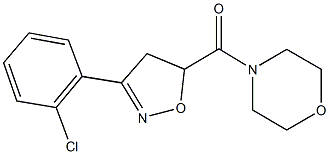 4-{[3-(2-chlorophenyl)-4,5-dihydro-5-isoxazolyl]carbonyl}morpholine Struktur