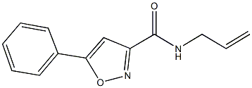 N-allyl-5-phenyl-3-isoxazolecarboxamide Struktur