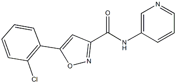 5-(2-chlorophenyl)-N-(3-pyridinyl)-3-isoxazolecarboxamide Struktur