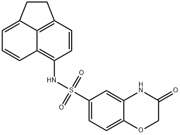 N-(1,2-dihydro-5-acenaphthylenyl)-3-oxo-3,4-dihydro-2H-1,4-benzoxazine-6-sulfonamide Struktur