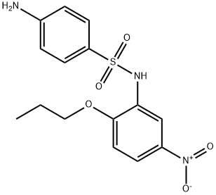 4-amino-N-{5-nitro-2-propoxyphenyl}benzenesulfonamide Struktur