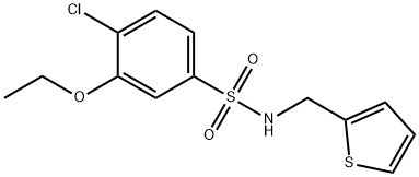 4-chloro-3-ethoxy-N-(2-thienylmethyl)benzenesulfonamide Struktur