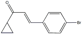 3-(4-bromophenyl)-1-cyclopropyl-2-propen-1-one Struktur