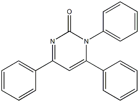 1,4,6-triphenyl-2(1H)-pyrimidinone Struktur