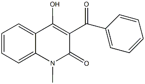 3-benzoyl-4-hydroxy-1-methyl-2(1H)-quinolinone Struktur