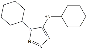 N-cyclohexyl-N-(1-cyclohexyl-1H-tetraazol-5-yl)amine Struktur