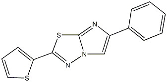 6-phenyl-2-(2-thienyl)imidazo[2,1-b][1,3,4]thiadiazole Struktur