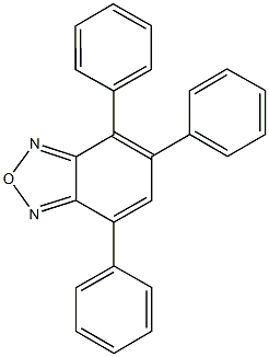 4,5,7-triphenyl-2,1,3-benzoxadiazole Struktur