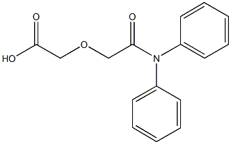 [2-(diphenylamino)-2-oxoethoxy]acetic acid Struktur