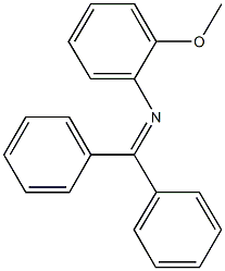 N-(diphenylmethylene)-2-methoxyaniline Struktur