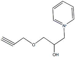 1-[2-hydroxy-3-(2-propynyloxy)propyl]pyridinium Struktur