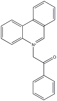 5-(2-oxo-2-phenylethyl)phenanthridinium Struktur