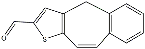 4H-benzo[4,5]cyclohepta[1,2-b]thiophene-2-carbaldehyde Struktur